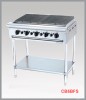 BẾP NƯỚNG THAN ĐÁ 5 HỌNG – CÓ KỆ DƯỚI